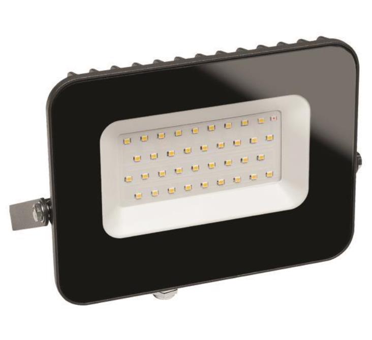 VERSTRALER MET  SENSOR DAY-NIGHT 50W 6500K IP65 DARK GREY PLUS