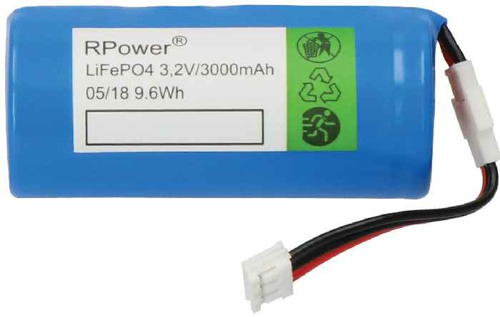 Noodverlichting Pack LIFeP04  3,2V 3400mAh 3Pole