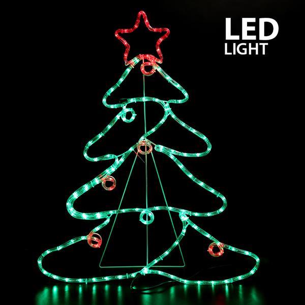 MAGIC KERSTBOOM LED +Ballen+Ster 6mtr/IP44 88x68cm