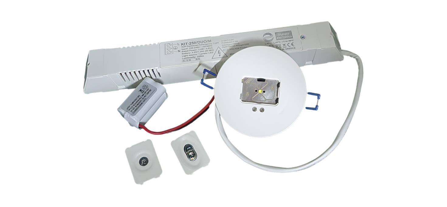 KIT-250/DUO/M SPOT+ Uitwisselbare LENS 10 jarige batterij