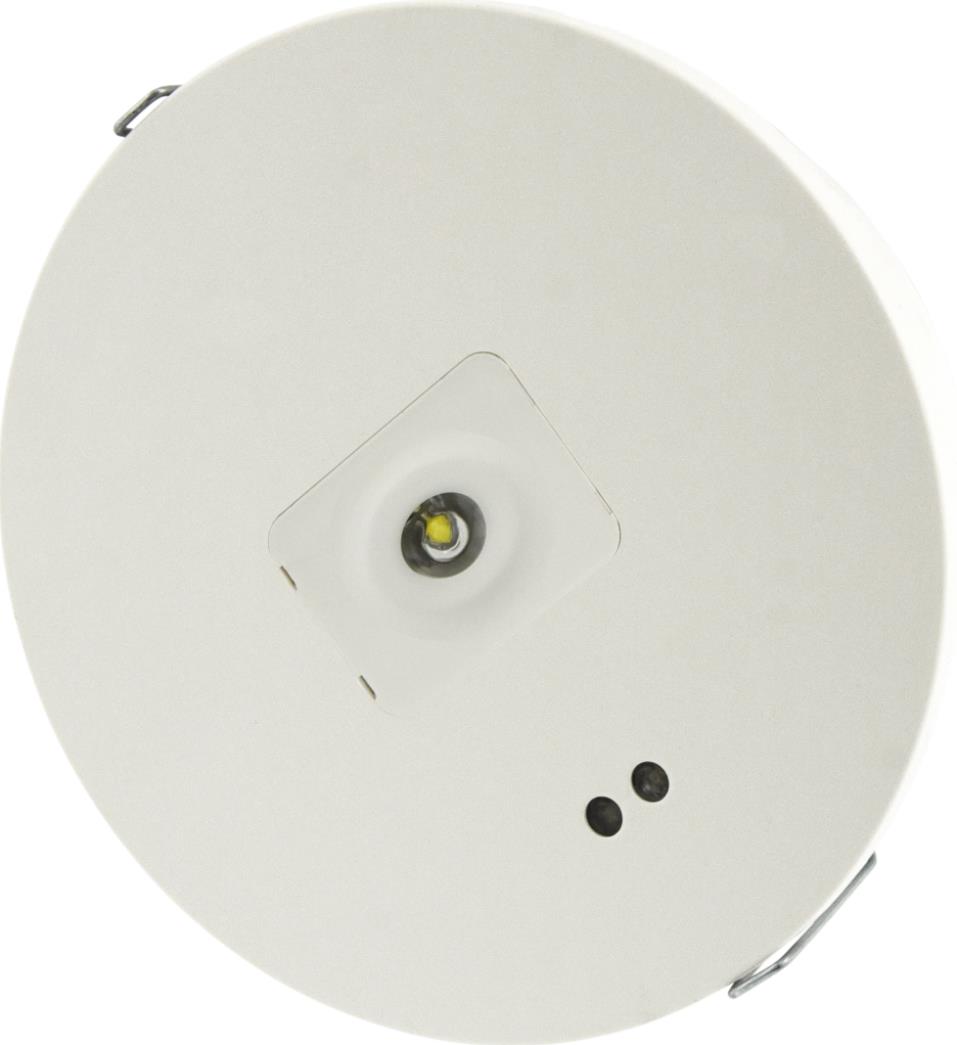 GR-796/ST/DUO noodverlichting LED inbouw zeltest 1,3,8u instelb. zwart